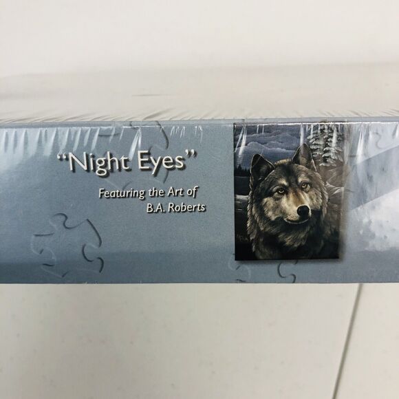 "NIGHT EYES" GREY WOLF 550 PIECE JIGSAW PUZZLE - BY MASTER PIECES (18x24 ) NEW - Picture 8 of 9